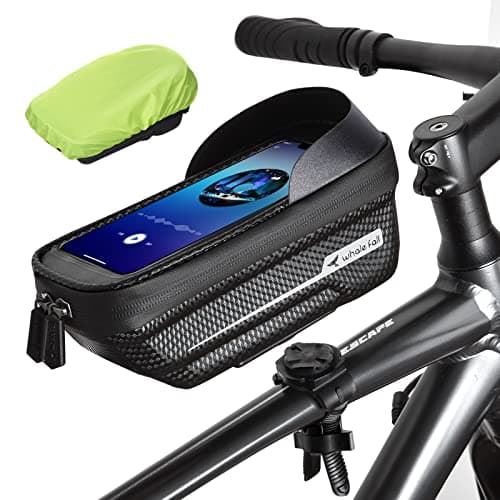 whale fall Waterproof Bike Frame Bag, 1S Quick Release Bike Phone Holder