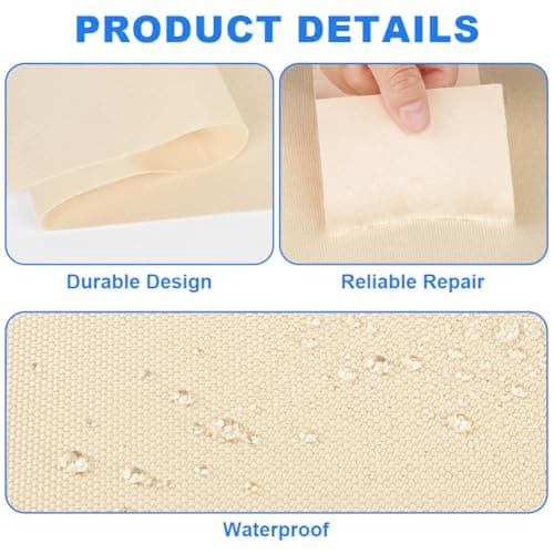ANOMM Canvas Repair Patch, Self-Adhesive Fabric Patch(10 * 200cm, Beige) — view 3