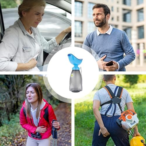 Urinal Bottle Unisex | 600ml Spill Proof Female Wee Pee Bottles with Lid and Funnel | Toliet Urinal for Men and Women | Urination Device Ergonomic Design High Capacity for Outdoor Car Travel — view 4