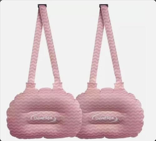 Inflatable Hot Tub Headrest Pillows, Pink, Twin Pack, compatible with Clever spa, LAY-Z-SPA, Mspa & INTEX