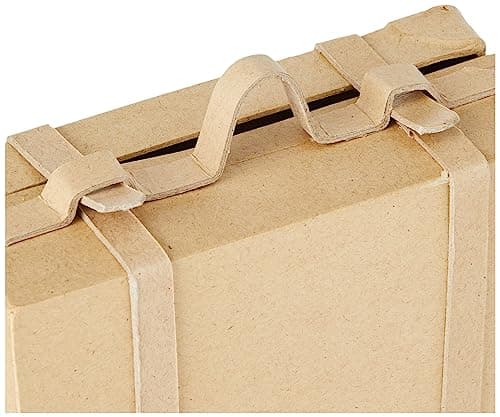 Creativ 263990 Papier Mache Mini vintage Suitcases 2 pc / 1 Set, Beige — view 3