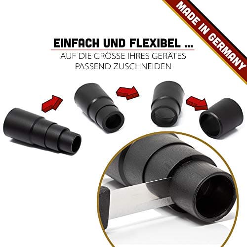 Universal vacuum cleaner adapter for reducing reducer for all standard workshop vacuum cleaners and tools, e.g. jigsaw, eccentric grinder, drill, hardness hardness. — view 2