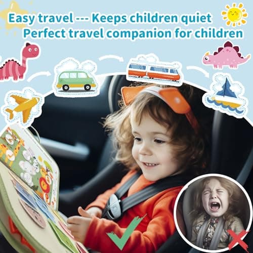 Busy Board, Busy Book for Toddlers, Montessori Toys, Toddler Travel Toys — view 4