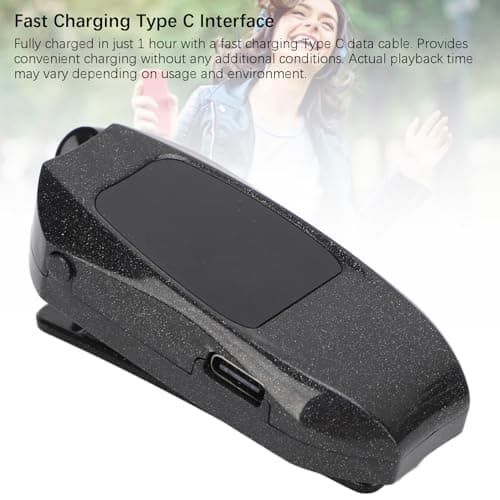 Hidyliu Bluetooth 5.3 Earbuds, Noise Cancelling Gaming Earphones for Computer and Phone, Fast Charging Type C Interface and Unique Design (Single Ear) — view 5