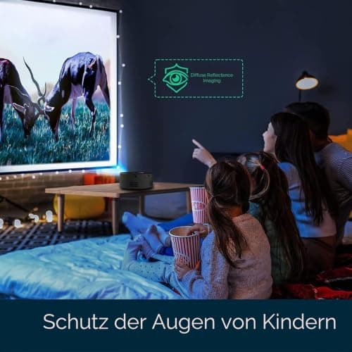 Mini Projector, Hand Pocket TFT LCD Same Screen Kid Projector with Remote for Outdoor Camping, Support 5V2A Charging — view 6