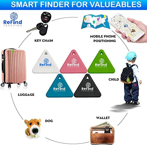 ReFind R3 Smart Tracker for Android and iPhone. Mini GPS Tag Bluetooth 5.0 Key Finder. Samsung AirTag Alternative for Keys, Pets, Wallets and Luggage (Green) — view 4