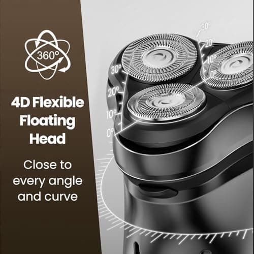 VitezTab Cordless Electric Razor for Men: 𝟒𝐃 Floating Mens Shaver — view 2