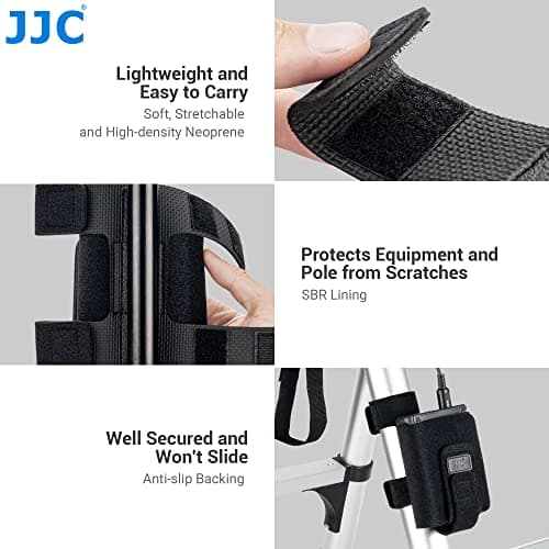 JJC Universal Power Bank Holder Neoprene Mounting Strap for Camera Tripod — view 5