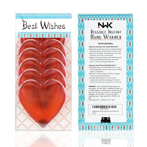 NWK Pack of 6 Reusable Instant Hand Warmer Gel Click Heat Packs — view 2