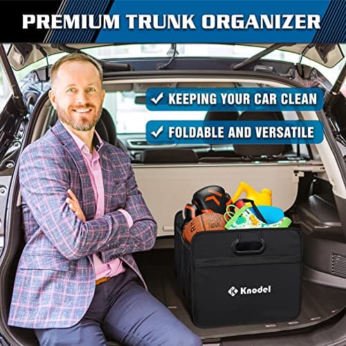 K KNODEL Car Boot Organiser, Foldable Car Boot Storage (Medium, Black) — view 6