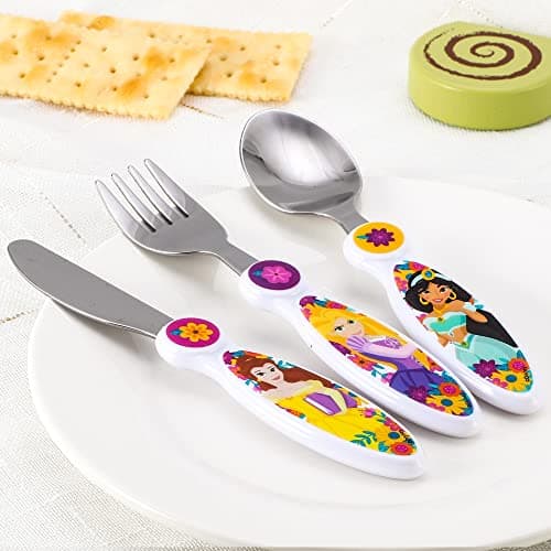 Disney Princess Kids 3 Piece Cutlery Set – Includes Knife, Fork and Spoon — view 4