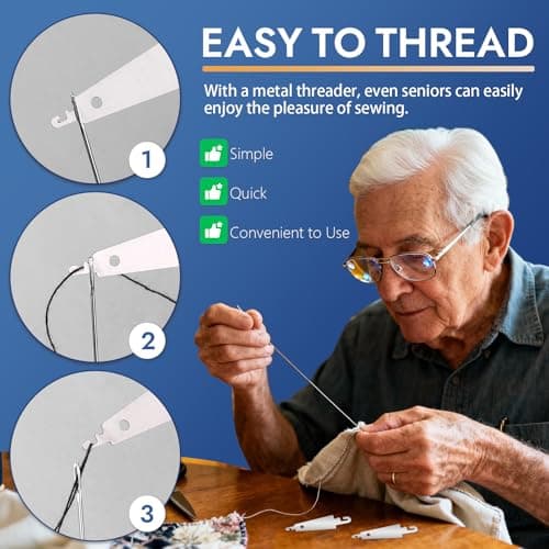 37 PCS Stainless Steel Sewing Needles Set, Steel Needle Sewing Kit — view 4