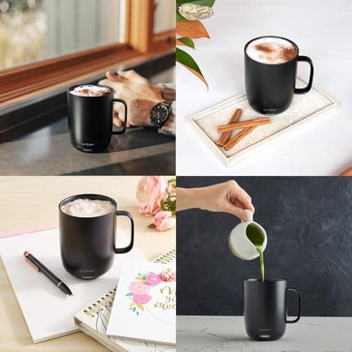 Ember Temperature Control Smart Mug 2, 14 Oz, App-Controlled Heated Coffee Mug with 80 Min Battery Life and Improved Design, Black — view 5