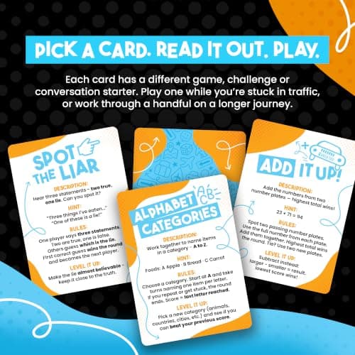 Boredgame – Car Games for Kids & Families | 50 Screen-Free Travel Games | Road Trip Activities | Travel Card Game Ages 4+ — view 4