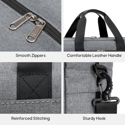 RAINSMORE 17.3 inch Laptop Bag for Men,Expandable Briefcase for Work — view 4
