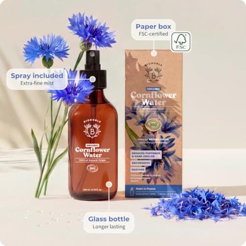BIONOBLE Organic Cornflower Water - Puffiness, Dark Circles, Face - 200ml — view 5
