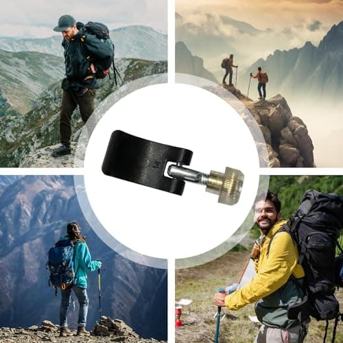 Hiking Pole Fasteners | Walking Stick Lock Handle | Quick Release & Supplies for Climbing Camping Hiking Mountain — view 4