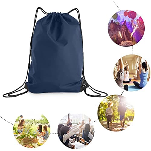 adam & eesa® Unisex Drawstring Gym Bags - Personalised Waterproof Sack with Carry Handles for Mens & Womens - Kids PE Swimming School Bag - Ideal for Beach, Holidays, Shopping, Yoga (7.5L Capacity) — view 5