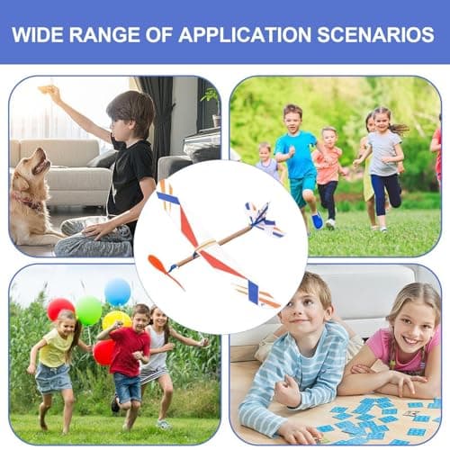 Rubber Band Airplane - Foam Hand Launch Glider Plane Toy For Kids — view 5