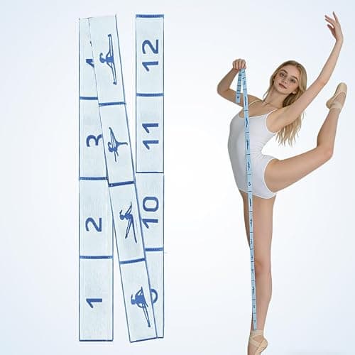 2pcs 12 Loop Fabric Resistance Bands for Women, Long Stretch Bands for Exercise, Pilates Bands Resistance for Legs, Elastic Fitness Band for Stretching, Yoga, Flexibility and Home Workout