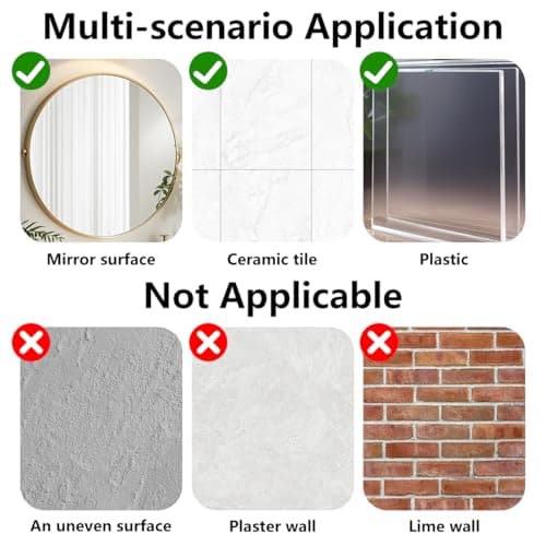 6PCS Double Sided Phone Suction Pad, 24-Suction Grips Silicone Phone Holder, Anti-Slip Hands-Free Sticky Pad for Shower Mirror, Car Dashboard, Wall, Gym, Selfies Videos (Black, White, Pink) — view 5