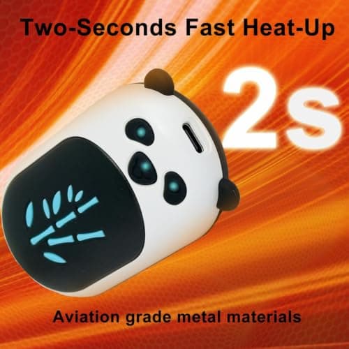 Hand Warmers Rechargeable 2 Pack, 6000mAh Electric Hand Warmer Reusable, 20Hrs Long Heating, Portable Pocket Heater Handwarmer for Women Men, Outdoor Camping, Ski Equipment(Black/White) — view 6