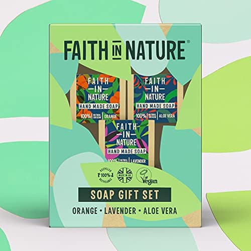 Faith In Nature Natural Handmade Soap Gift Set, Vegan and Cruelty Free, No SLS or Parabens, 3 x 100g — view 2