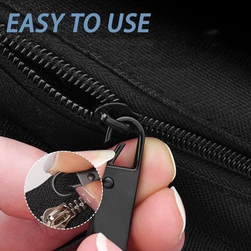Deoward Zipper Pull Replacement Metal Zipper Handle Mend Tab Repair (6 PCS) — view 3