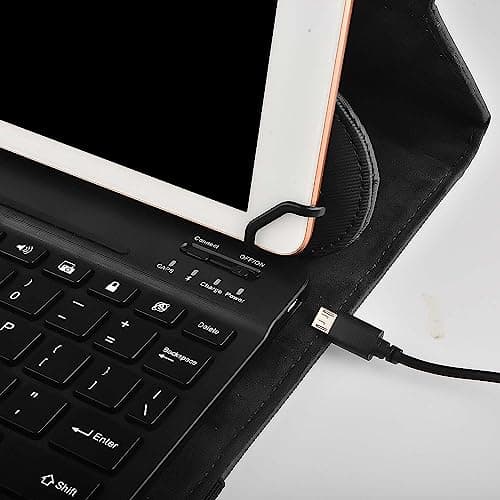 Navitech Rotational Bluetooth Keyboard Case Compatible with Blackview Tab 9 WiFi 11 Inch Tablet — view 4