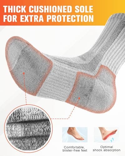 SockWaddles Merino Wool Hiking Socks for Men & Women, 3 Pairs — view 6
