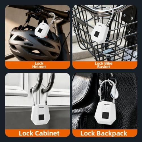 Biometric Electronic Lock Type-C Charge 90 Days Standby(Golden) — view 2
