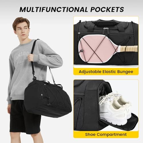 Vorspack 21 Inches Gym Bag for Men, Duffel Bag with Shoe Compartment — view 4