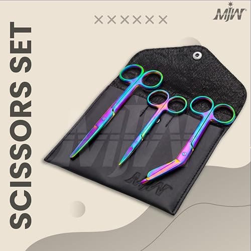 MJW 3Pcs Set of Stainless Steel Nursing First Aid Scissors Dressing Scissor Veterinary Tools Used in Office and Home for Multi Purpose — view 6