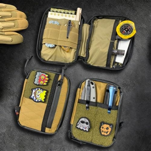 ROARING FIRE Brigos EDC Pouch, RFID Blocking, 3 Zippered & 5 Slip Pockets — view 4
