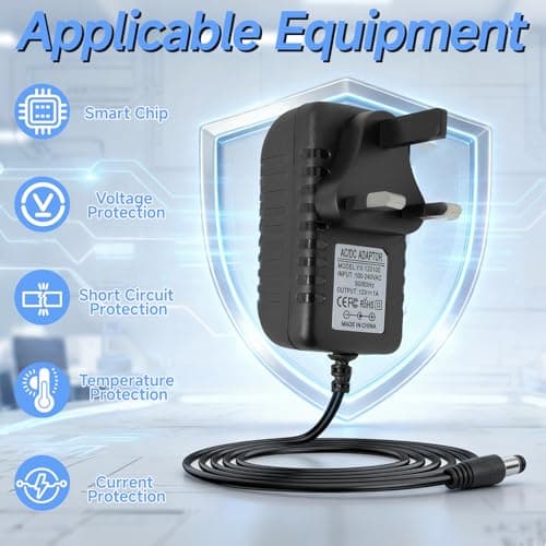 12V 1A Power Adapter 12W DC Power Supply 5.5mm x 2.1mm Switching Adaptor — view 5