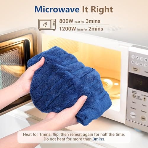Comfytemp Microwavable Heating Pad for Neck, 4 x 33 Inches Moist Heat Wrap — view 4