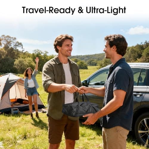 Outdoor Projector Screen with Stand, 120 inch Portable Projection kit 16:9 4K HD Wrinkle-Free Indoor Outdoor Movie Screen with Carry Bag for Home Theater and Backyard Movie Night — view 6