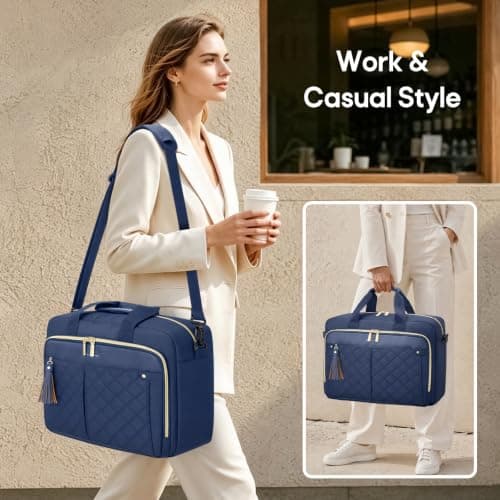 RAINSMORE Laptop Bags for Women 15.6 inch Large Capacity Briefcase Work Bag — view 2
