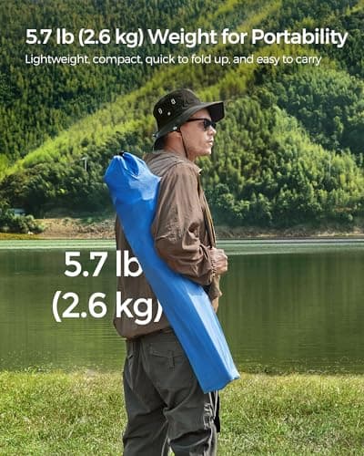 SONGMICS Set of 2 Folding Camping Chairs, Max. Load Capacity 150 kg — view 6