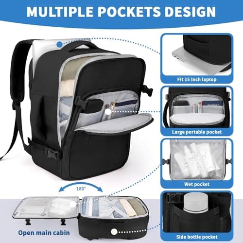 ETRONIK for New Ryanair 40x30x20 Cabin Bag Underseat, Travel Backpack — view 4