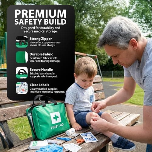ZENO First Aid Kit 90 Piece | First Aid Kit Home | Home & Office Emergency First Aid Kit | Includes Eyewash | 2X Ice Packs and Emergency Blanket for Office, Car, Caravan, Workplace, Travel — view 4