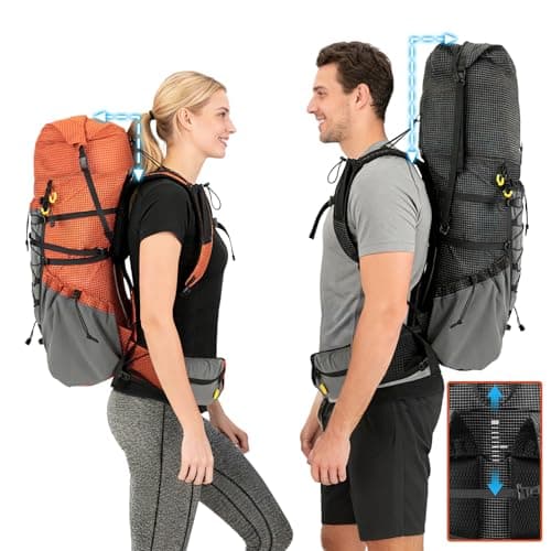 Night Cat 70L Hiking Backpack Lightweight: 1.5 kg Rucksack for Man Trekking — view 5