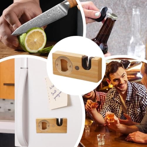 Magnetic Bottle Opener - Multi Tool with Cutter Sharpener - Fridge Mount — view 5