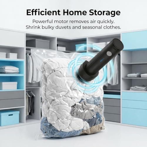 Portable Electric Vacuum Pump for Travel Storage Bags USB Rechargeable — view 2