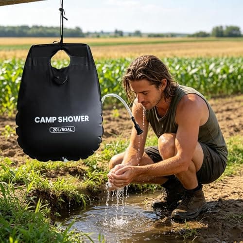 Generisch Portable Shower for Camping - 20L Solar Heated Outdoor Bath Set — view 3