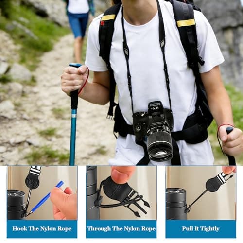 Universal Black Shoulder Strap for Tablet Case Detachable Nylon Carrying Strap with Adjustable Buckle Replacement Neck Belt for iPad Samsung Tab Camera Bag Notebook — view 4