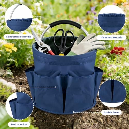 Cleaning Caddy with Handle, Portable Collapsible Bucket Oxford Fabric Caddy — view 3