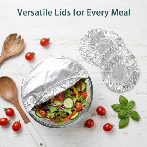 50Pcs Aluminum Foil Film Insulation Cover, Aluminum Foil Food Covers for Kitchen, Fresh Keeping Bags for Fruit, Kitchen Fresh Keeping Insulation Film, Aluminiums Foils Food Storage Covers — view 5