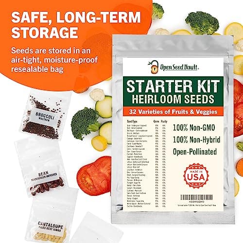 15,000 Seed 32 Vegetable Fruit Variety Garden Pack Emergency Survival Kit Mre — view 6