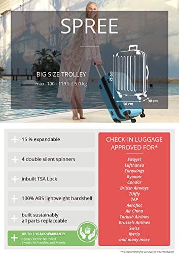 Hauptstadtkoffer Mitte - Large Hard-Shell Suitcase, TSA, 4 Wheels, Check-in Luggage with 8 cm Volume Expansion, 77cm, 130 liters, Coral — view 2